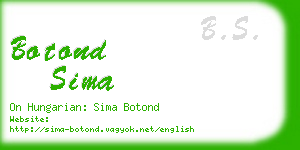 botond sima business card